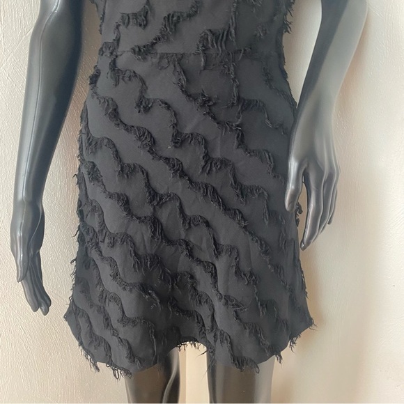 Sandro Paris Little Black Cocktail Dress with Sheer Upper Back. Sz 3 - Picture 6 of 16